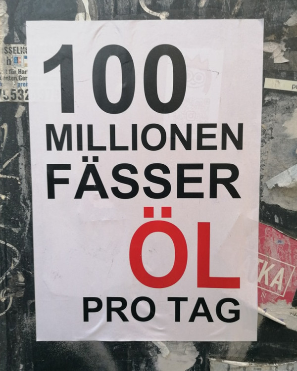 100 Millionen Fässer Öl pro Tag