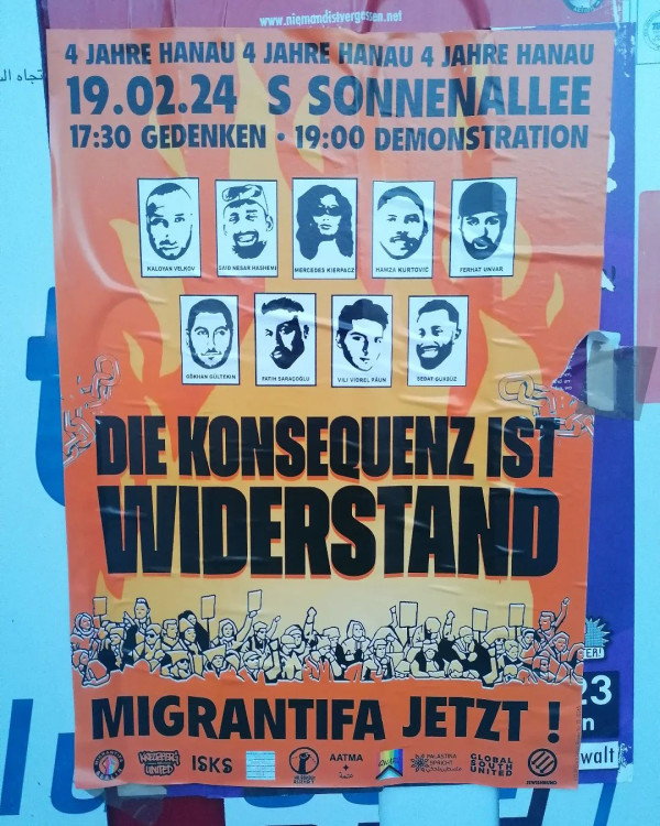 4 Jahre Hanau - Die Konsequenz ist Widerstand