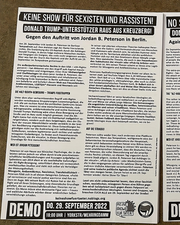 Keine Show für Sexisten und Rassisten!