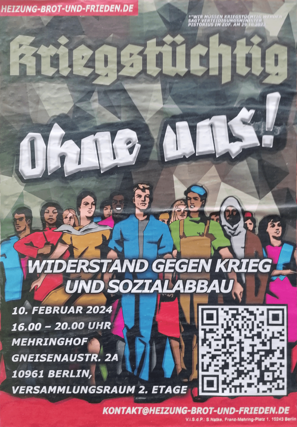 Kriegstüchtig ohne uns!