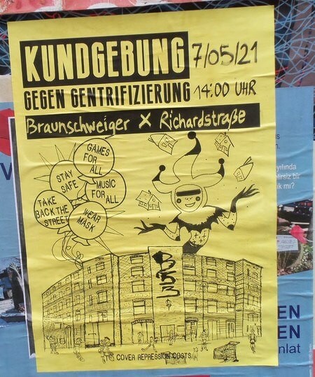 Kundgebung gegen Gentrifizierung