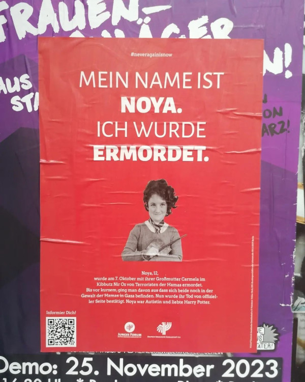 Mein Name ist Noya. Ich wurde ermordet.