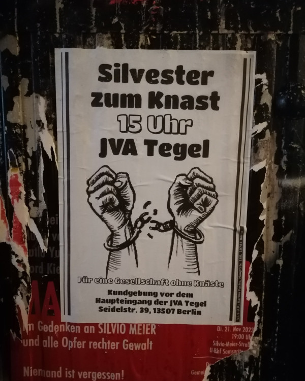Silvester zum Knast JVA Tegel